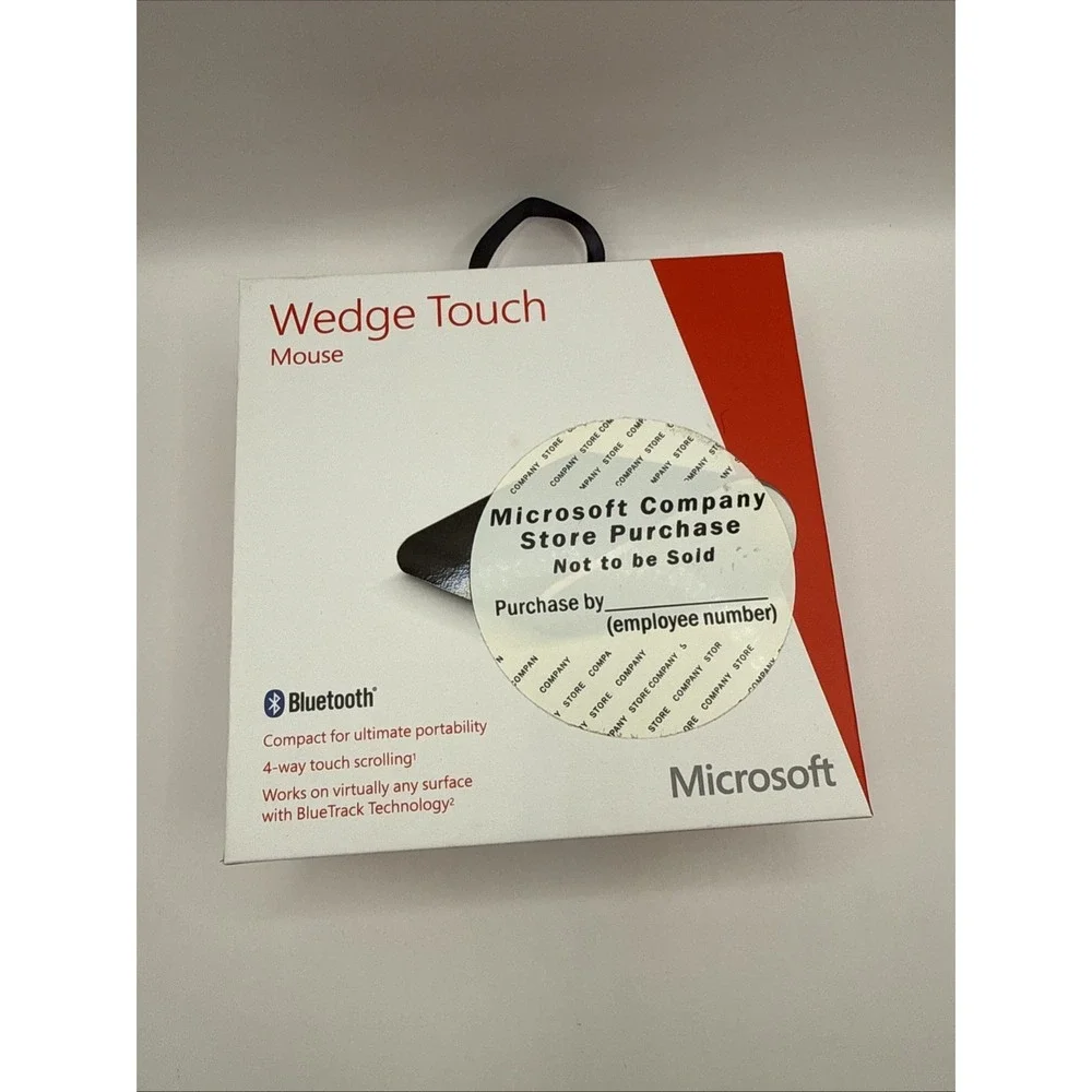 Microsoft‎ Wedge Touch Mouse Bluetooth Compact Wireless 1498 Tested Works